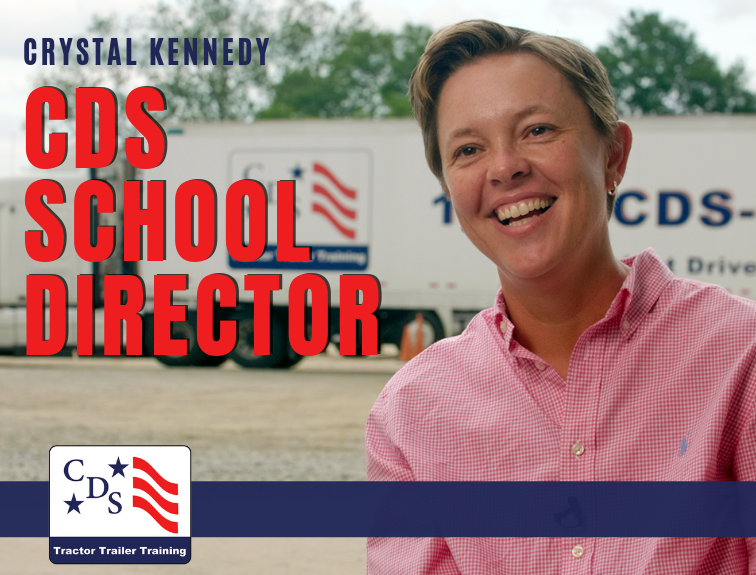 image of crystal kennedy, cds school director, smiling. Text in upper left corner reads "Crystal Kennedy CDS School Director"